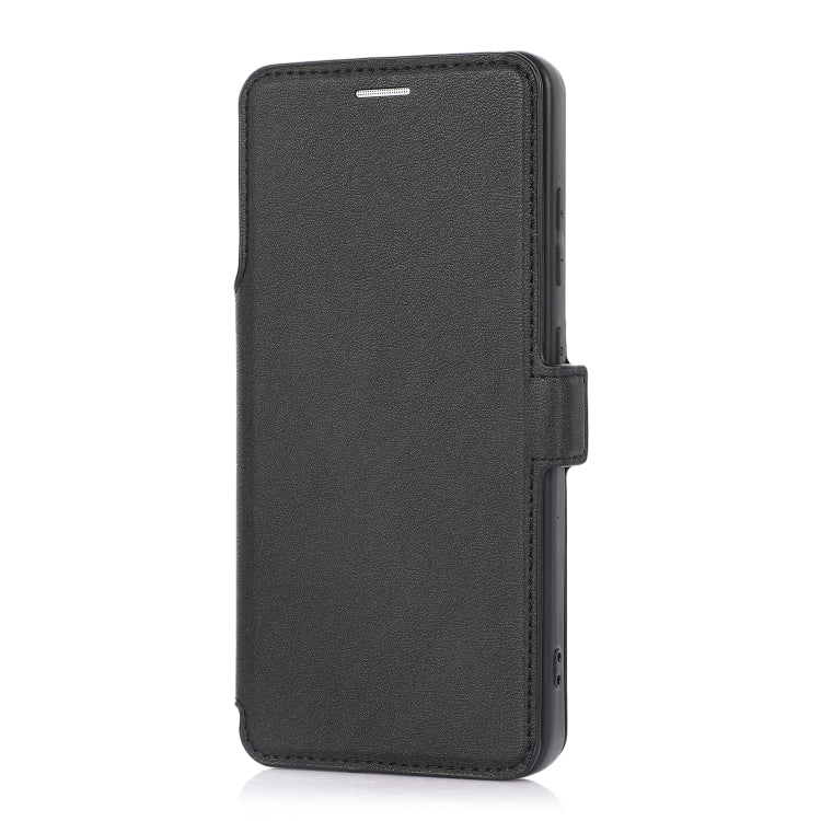 For Samsung Galaxy A52 5G / 4G Push Window Double Buckle PU + Silicone Horizontal Flip Leather Case with Holder & Card Slot