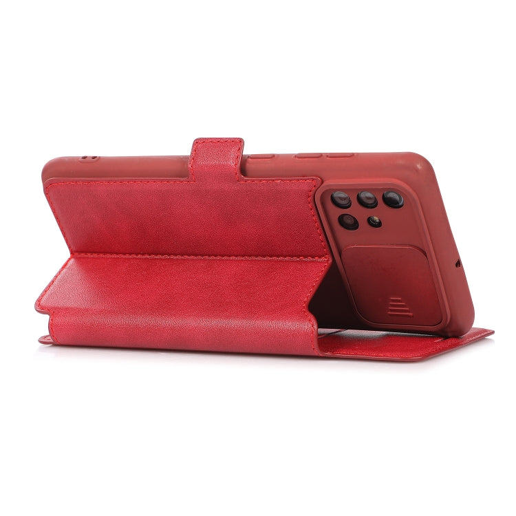 For Samsung Galaxy A71 Push Window Double Buckle PU + Silicone Horizontal Flip Leather Case with Holder & Card Slot