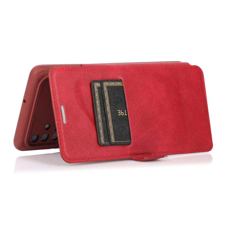 For Samsung Galaxy A71 Push Window Double Buckle PU + Silicone Horizontal Flip Leather Case with Holder & Card Slot