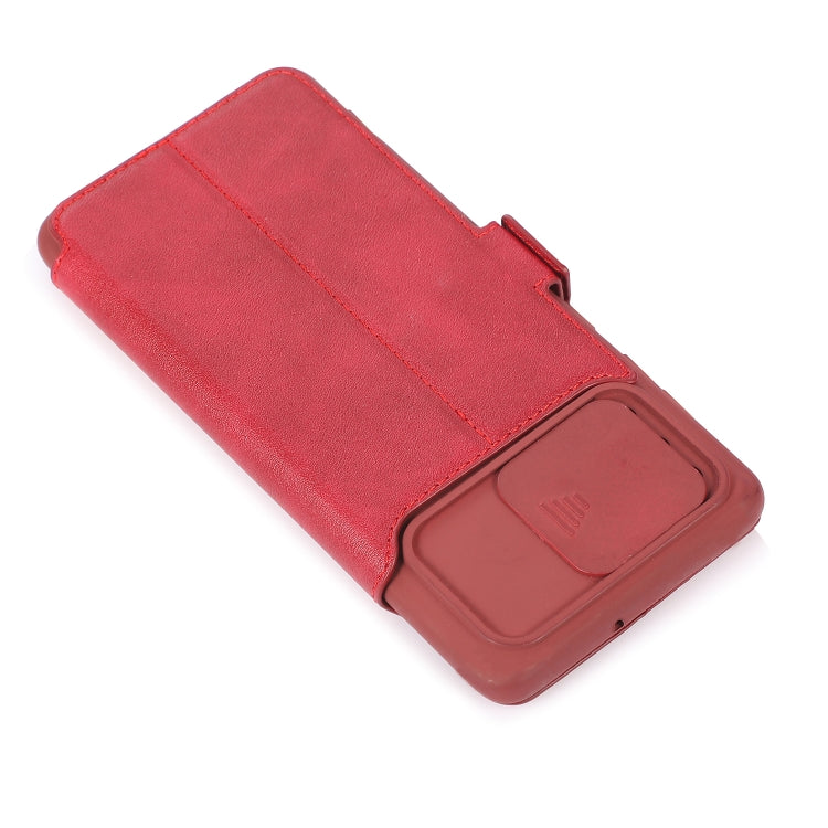 For Samsung Galaxy A71 Push Window Double Buckle PU + Silicone Horizontal Flip Leather Case with Holder & Card Slot