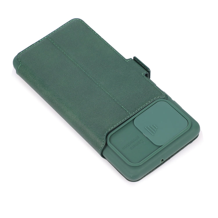 For Samsung Galaxy A71 Push Window Double Buckle PU + Silicone Horizontal Flip Leather Case with Holder & Card Slot