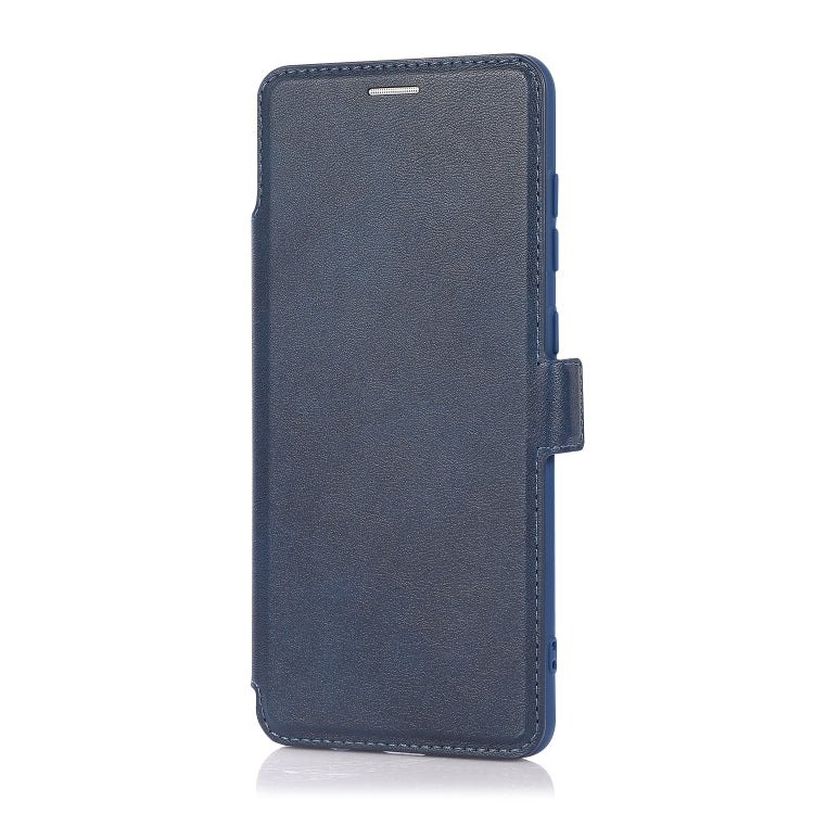 For Samsung Galaxy A71 Push Window Double Buckle PU + Silicone Horizontal Flip Leather Case with Holder & Card Slot