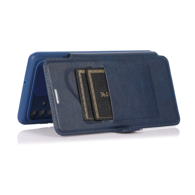For Samsung Galaxy A71 Push Window Double Buckle PU + Silicone Horizontal Flip Leather Case with Holder & Card Slot