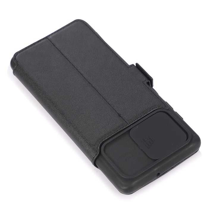 For Samsung Galaxy A71 Push Window Double Buckle PU + Silicone Horizontal Flip Leather Case with Holder & Card Slot