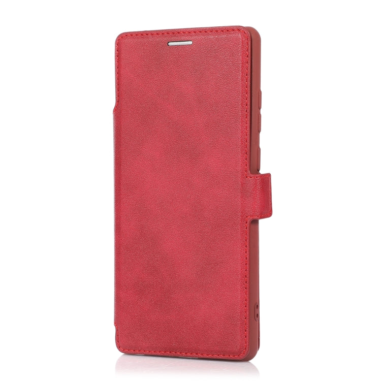 For Samsung Galaxy Note20 Push Window Double Buckle PU + Silicone Horizontal Flip Leather Case with Holder & Card Slot