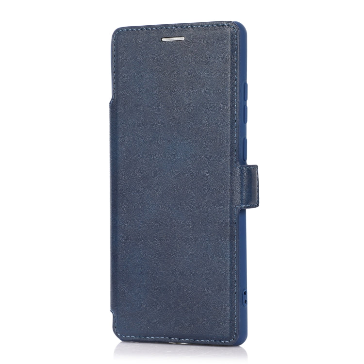 For Samsung Galaxy Note20 Ultra Push Window Double Buckle PU + Silicone Horizontal Flip Leather Case with Holder & Card Slot