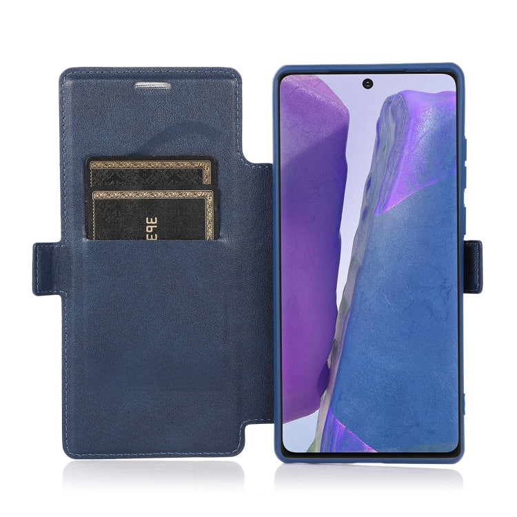 For Samsung Galaxy Note20 Ultra Push Window Double Buckle PU + Silicone Horizontal Flip Leather Case with Holder & Card Slot