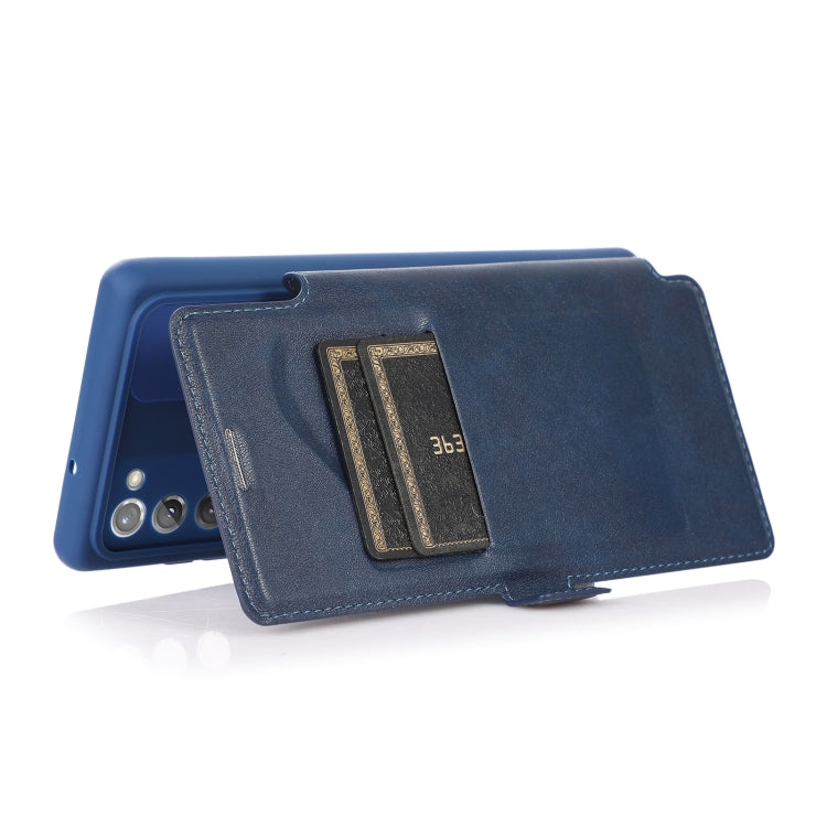 For Samsung Galaxy Note20 Ultra Push Window Double Buckle PU + Silicone Horizontal Flip Leather Case with Holder & Card Slot