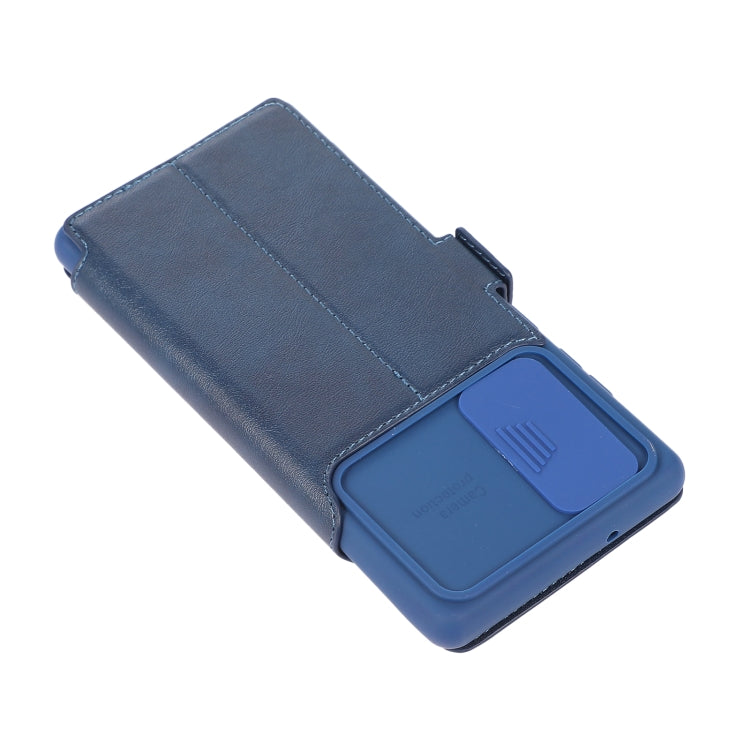 For Samsung Galaxy Note20 Ultra Push Window Double Buckle PU + Silicone Horizontal Flip Leather Case with Holder & Card Slot