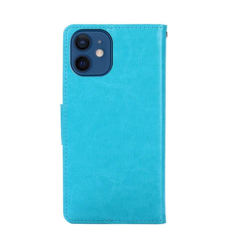 For iPhone 13 mini Crystal Texture Horizontal Flip Leather Case with Holder & Card Slots & Wallet