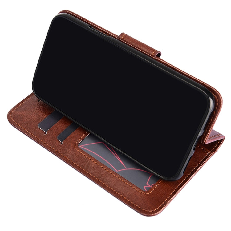 For iPhone 13 mini Crystal Texture Horizontal Flip Leather Case with Holder & Card Slots & Wallet
