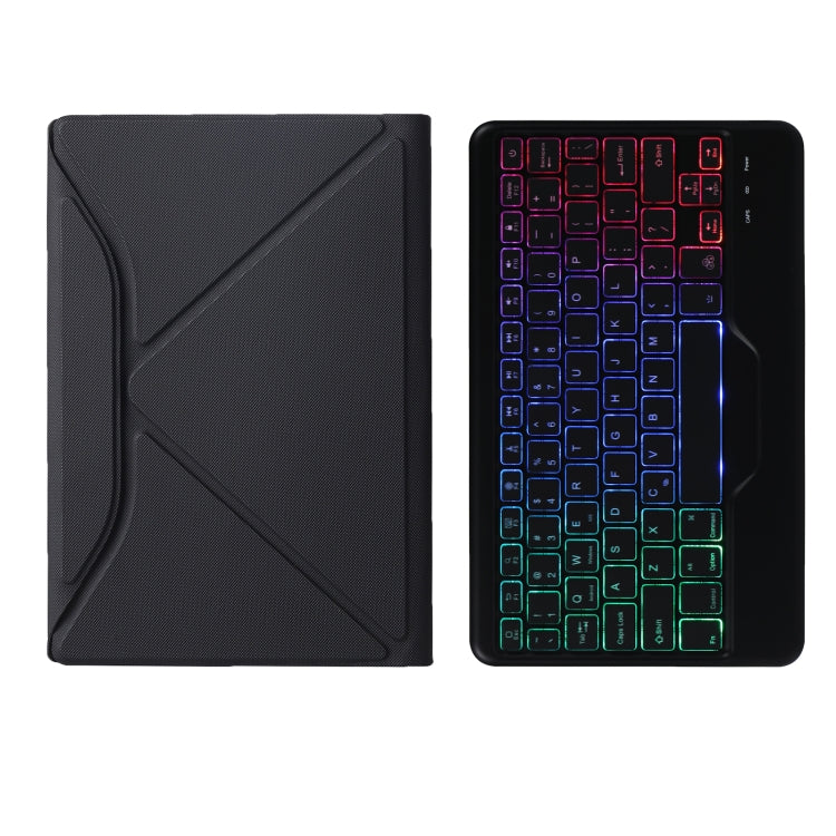 BM10S Backlight Edition Diamond Texture Detachable Bluetooth Keyboard Leather Tablet Case with Pen Slot & Triangular Back Support For Lenovo Smart Tab M10 HPD Plus TB-X606F 10.3 inch