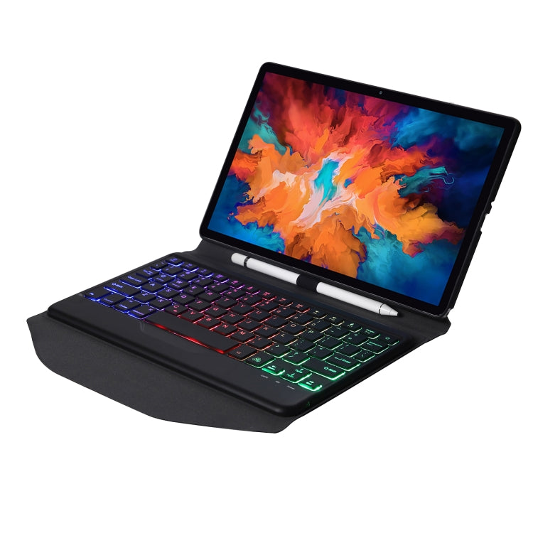BM13S Backlight Edition Diamond Texture Detachable Bluetooth Keyboard Leather Tablet Case with Pen Slot & Triangular Back Support For Lenovo Pad Pro 11.5 inch 2021 TB-J716F / Tab P11 Pro 11.5 inch TB-J706F
