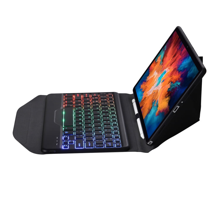 BM13S Backlight Edition Diamond Texture Detachable Bluetooth Keyboard Leather Tablet Case with Pen Slot & Triangular Back Support For Lenovo Pad Pro 11.5 inch 2021 TB-J716F / Tab P11 Pro 11.5 inch TB-J706F