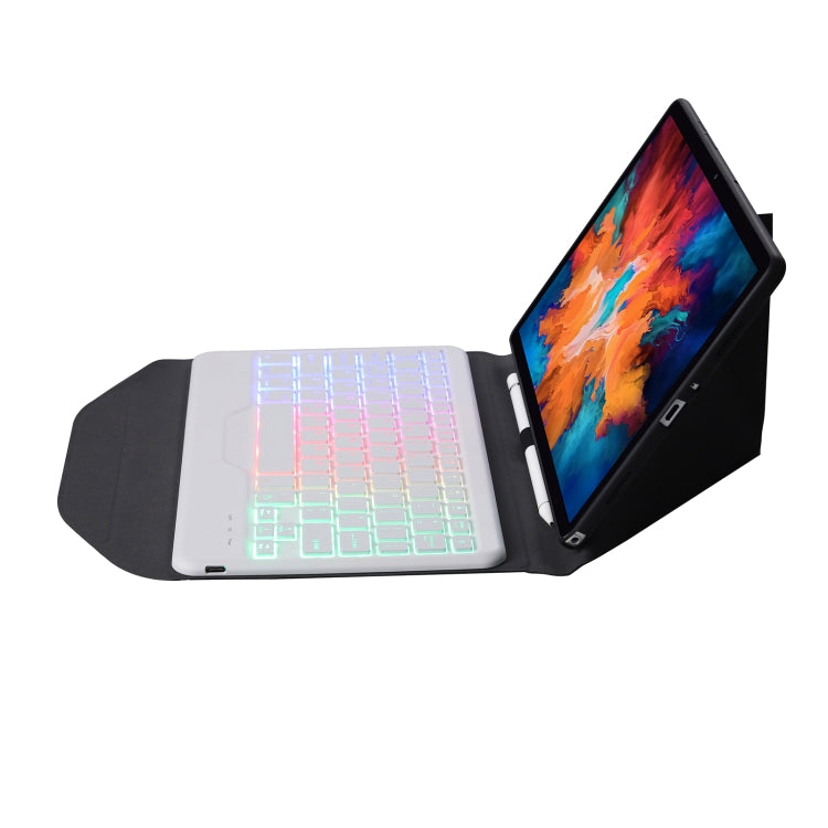 BM13S Backlight Edition Diamond Texture Detachable Bluetooth Keyboard Leather Tablet Case with Pen Slot & Triangular Back Support For Lenovo Pad Pro 11.5 inch 2021 TB-J716F / Tab P11 Pro 11.5 inch TB-J706F