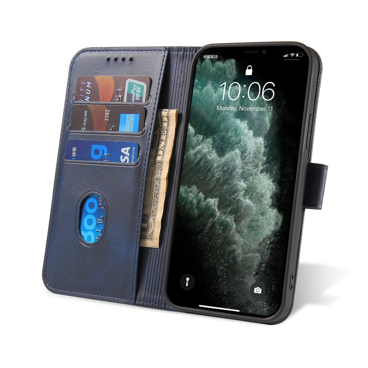 For iPhone 13 Calf Texture Buckle Horizontal Flip Leather Case with Holder & Card Slots & Wallet