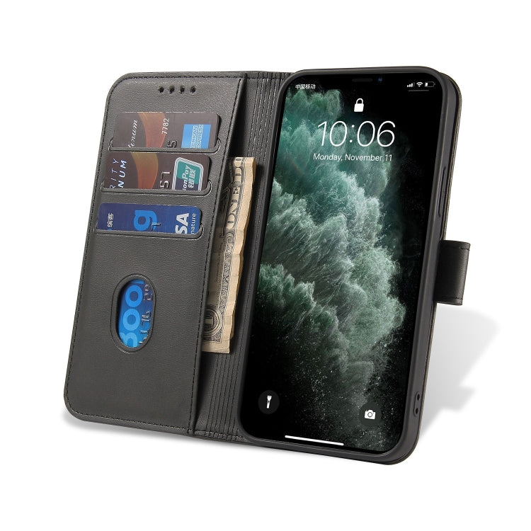 For iPhone 13 Pro Calf Texture Buckle Horizontal Flip Leather Case with Holder & Card Slots & Wallet