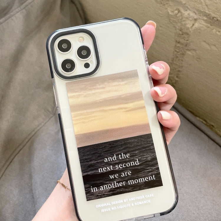 For iPhone 11 Pro Max Scenery Pattern Thickening TPU Protective Case