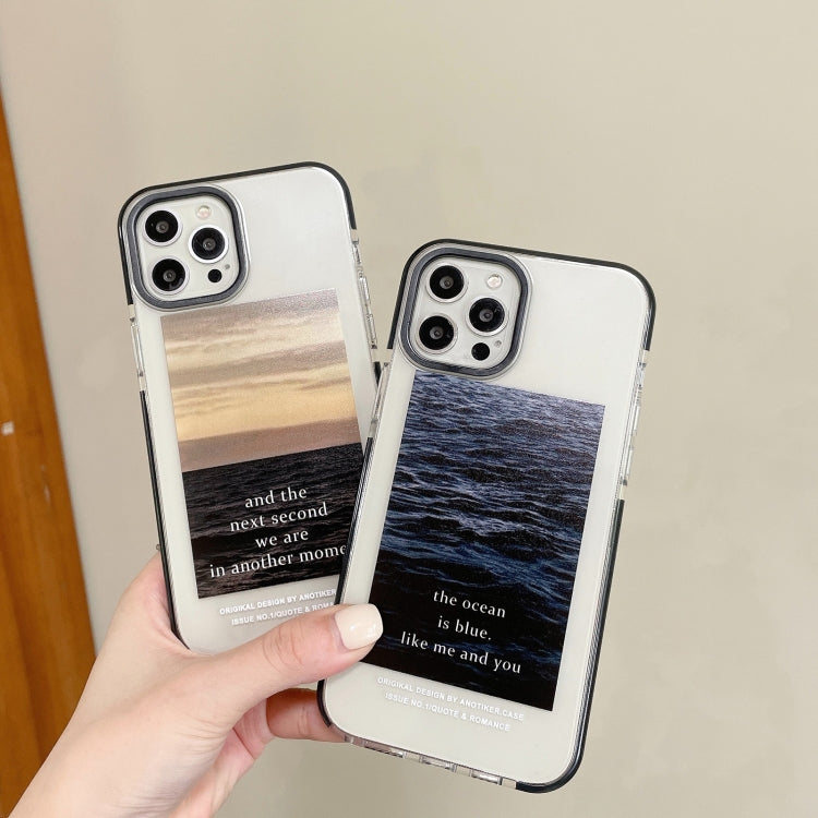 For iPhone 11 Pro Max Scenery Pattern Thickening TPU Protective Case