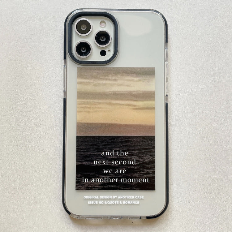 For iPhone 12 Pro Scenery Pattern Thickening TPU Protective Case