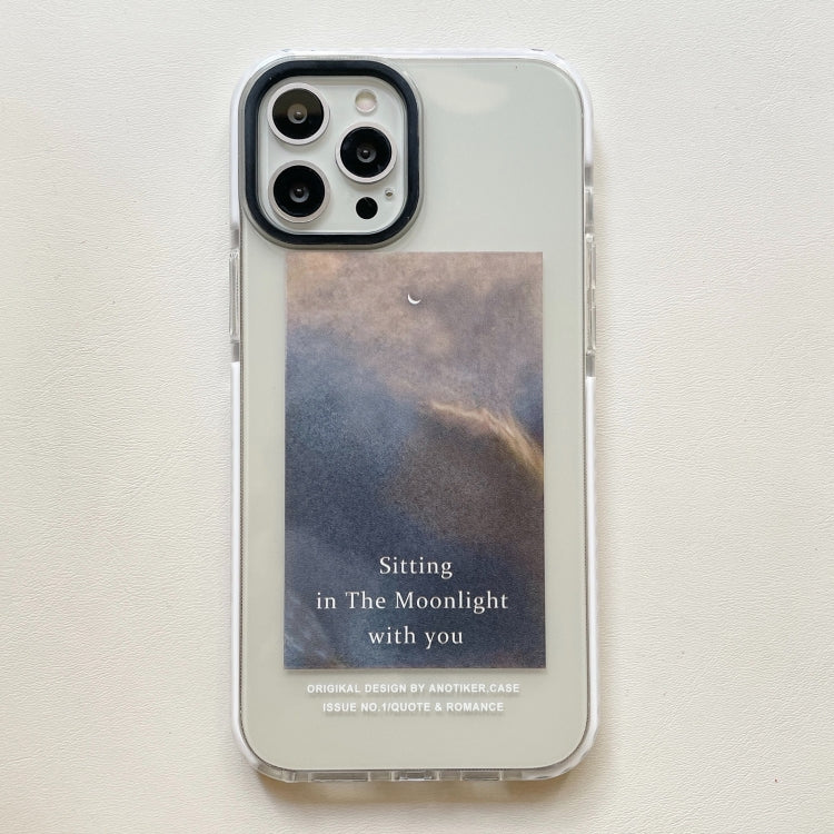 For iPhone 12 Pro Scenery Pattern Thickening TPU Protective Case