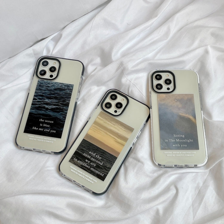 For iPhone 12 Pro Max Scenery Pattern Thickening TPU Protective Case