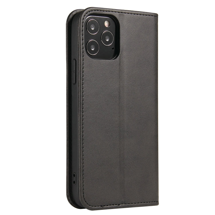 For iPhone 13 Pro Calf Texture Magnetic Horizontal Flip Leather Case with Holder & Card Slots & Wallet