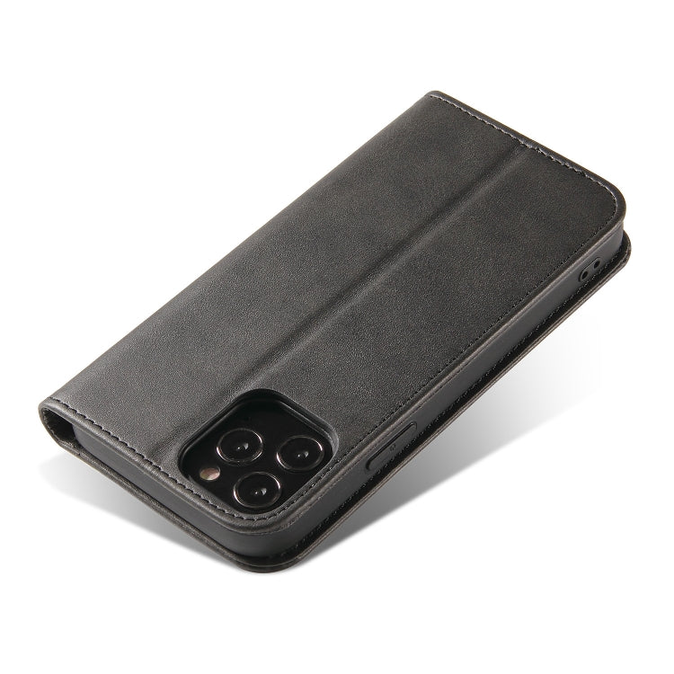 For iPhone 13 Pro Calf Texture Magnetic Horizontal Flip Leather Case with Holder & Card Slots & Wallet