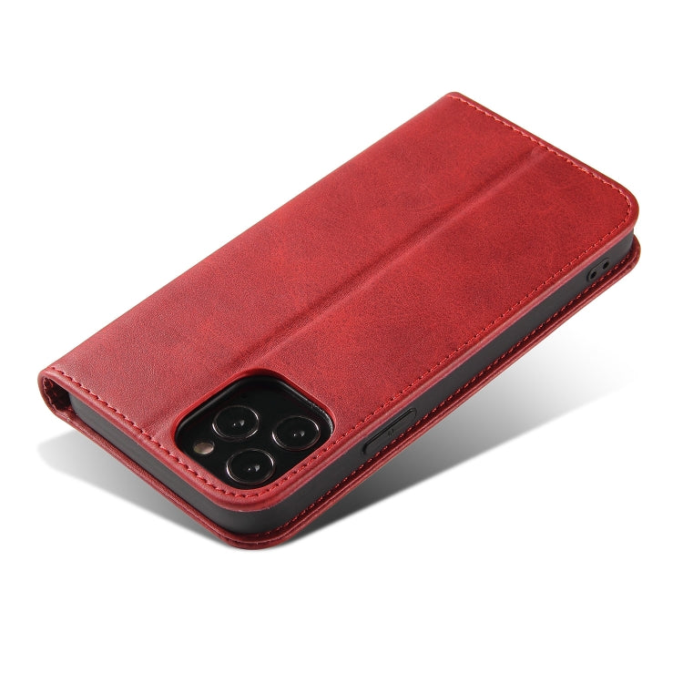 For iPhone 13 Pro Calf Texture Magnetic Horizontal Flip Leather Case with Holder & Card Slots & Wallet