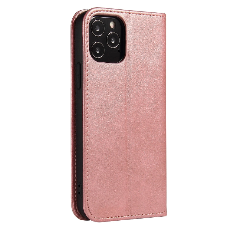 For iPhone 13 Pro Calf Texture Magnetic Horizontal Flip Leather Case with Holder & Card Slots & Wallet