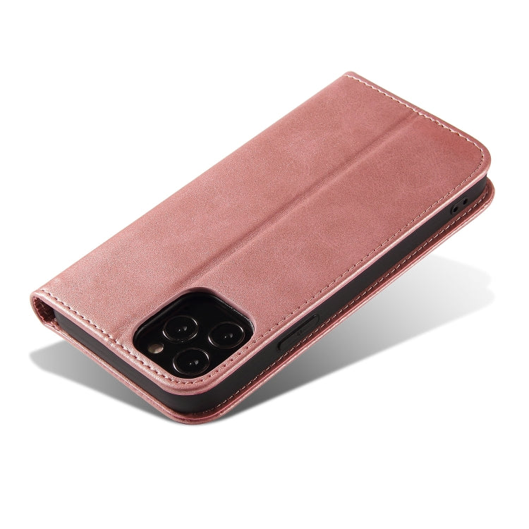 For iPhone 13 Pro Calf Texture Magnetic Horizontal Flip Leather Case with Holder & Card Slots & Wallet