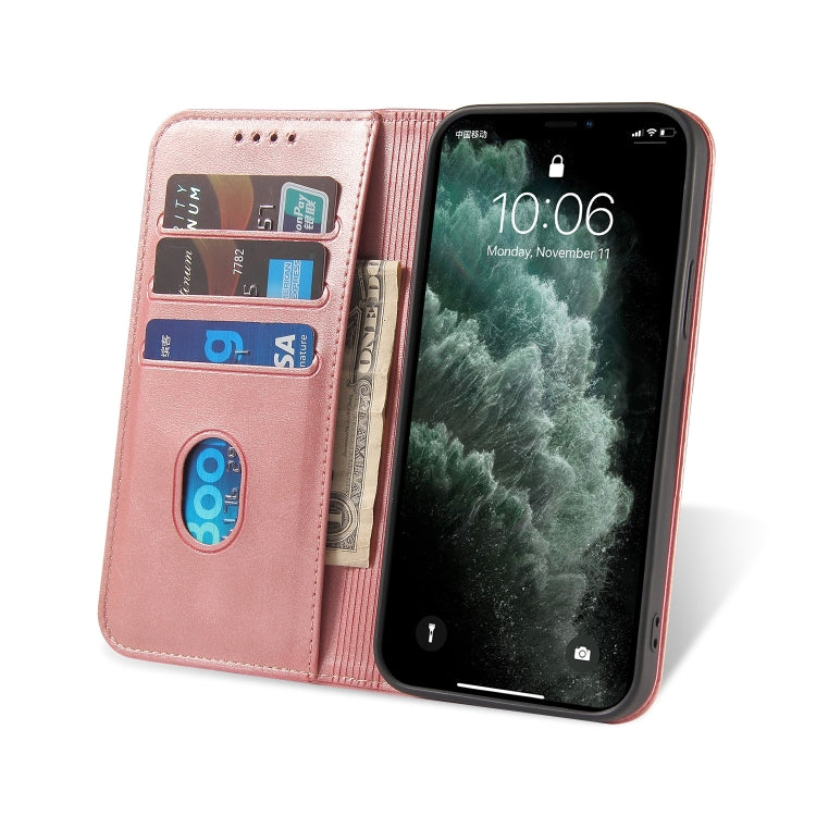 For iPhone 13 Pro Calf Texture Magnetic Horizontal Flip Leather Case with Holder & Card Slots & Wallet