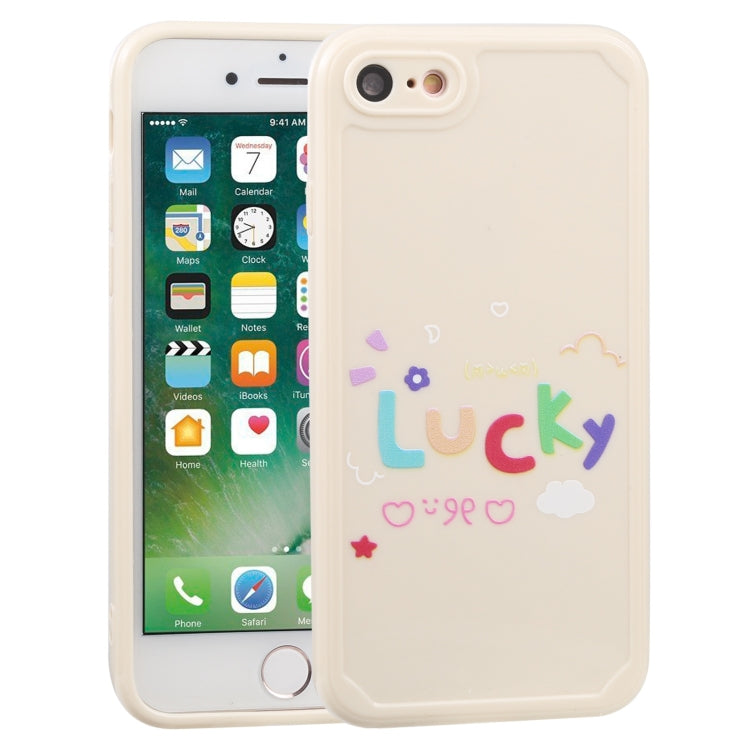 For iPhone SE 2022 / SE 2020 / 8 / 7 Lucky Letters TPU Soft Shockproof Case