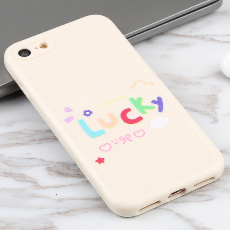 For iPhone SE 2022 / SE 2020 / 8 / 7 Lucky Letters TPU Soft Shockproof Case