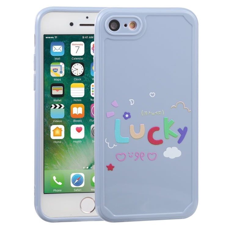 For iPhone SE 2022 / SE 2020 / 8 / 7 Lucky Letters TPU Soft Shockproof Case
