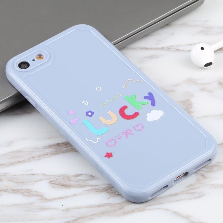 For iPhone SE 2022 / SE 2020 / 8 / 7 Lucky Letters TPU Soft Shockproof Case