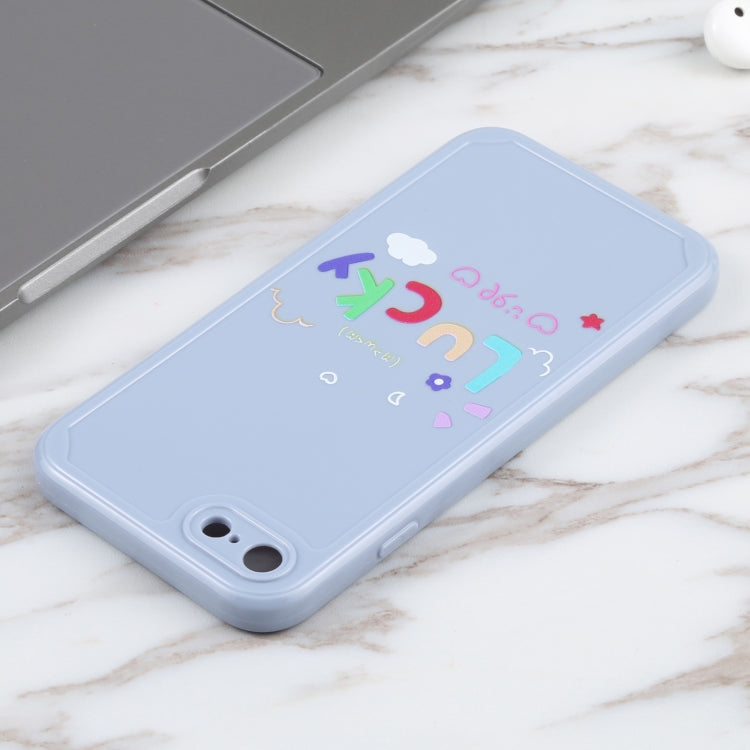For iPhone SE 2022 / SE 2020 / 8 / 7 Lucky Letters TPU Soft Shockproof Case