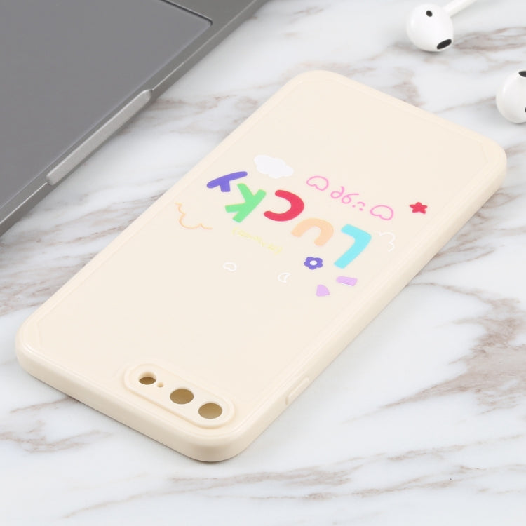 Lucky Letters TPU Soft Shockproof Case For iPhone 8 Plus / 7 Plus