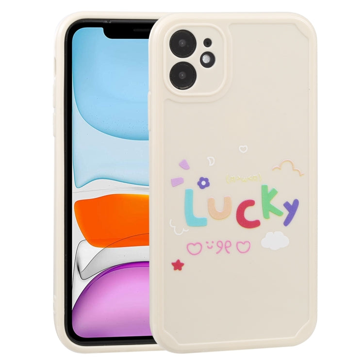 For iPhone 11 Lucky Letters TPU Soft Shockproof Case