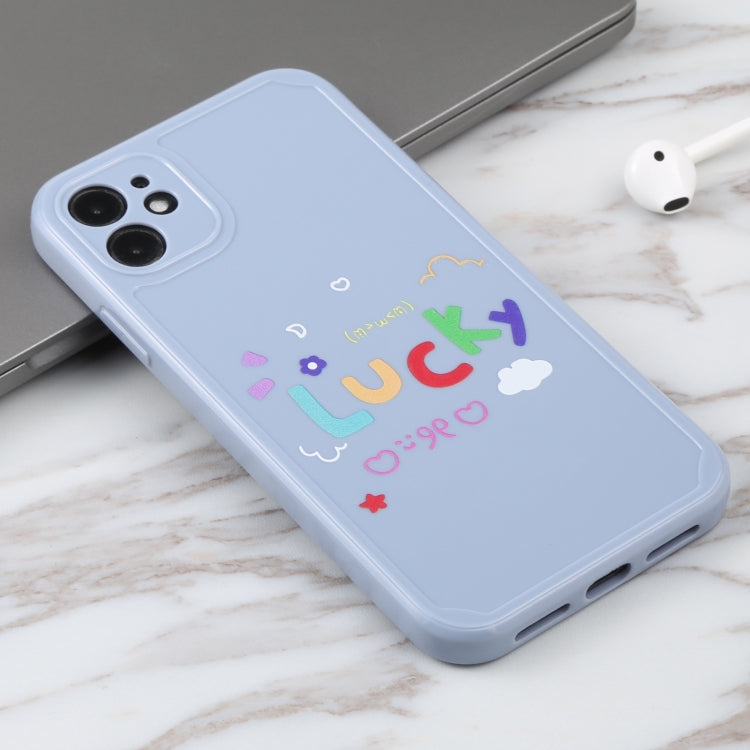 For iPhone 11 Lucky Letters TPU Soft Shockproof Case