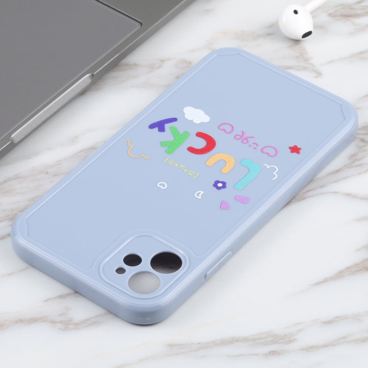 For iPhone 11 Lucky Letters TPU Soft Shockproof Case