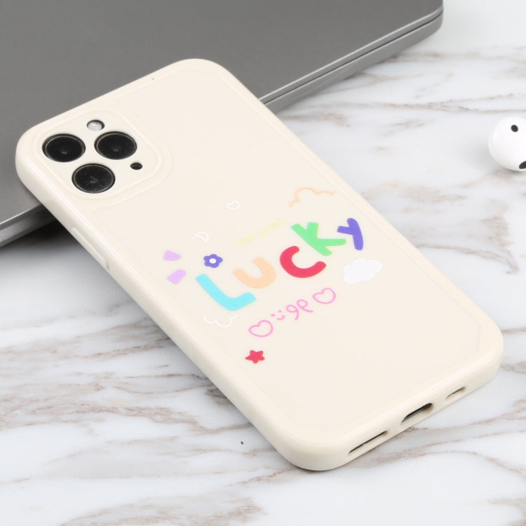 For iPhone 11 Pro Lucky Letters TPU Soft Shockproof Case