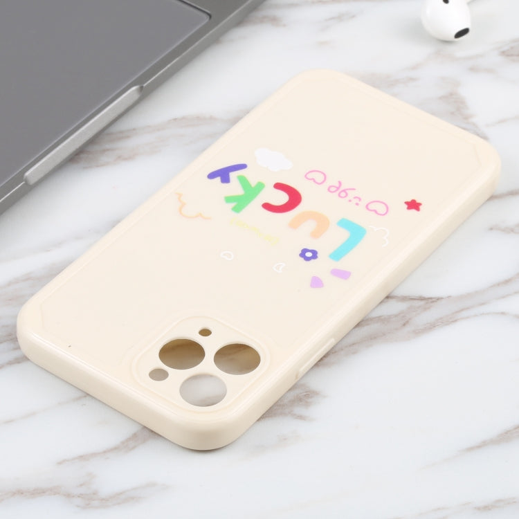 For iPhone 11 Pro Lucky Letters TPU Soft Shockproof Case