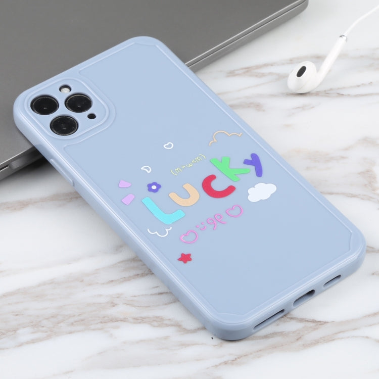 For iPhone 11 Pro Max Lucky Letters TPU Soft Shockproof Case