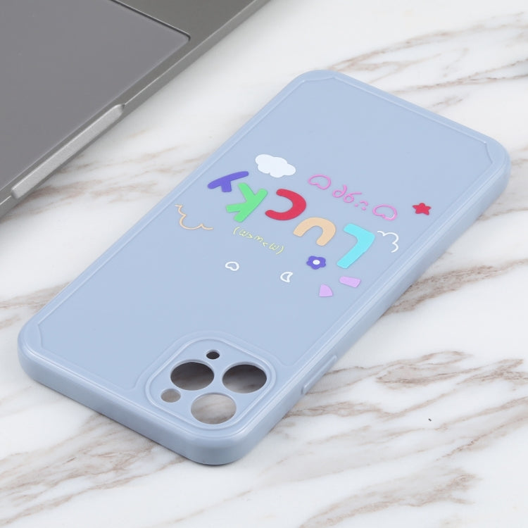 For iPhone 11 Pro Max Lucky Letters TPU Soft Shockproof Case