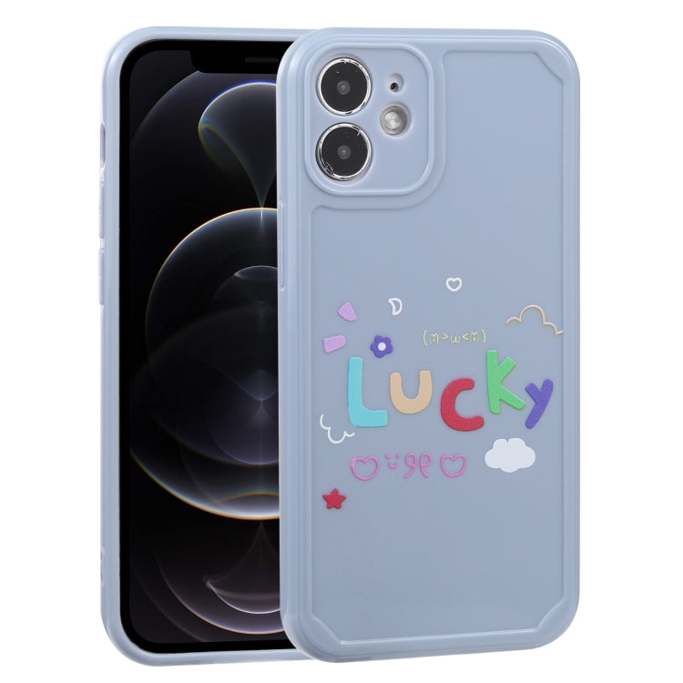 For iPhone 12 Lucky Letters TPU Soft Shockproof Case