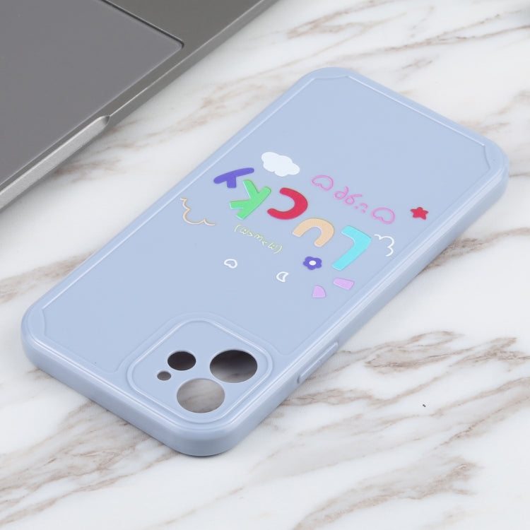 For iPhone 12 Lucky Letters TPU Soft Shockproof Case