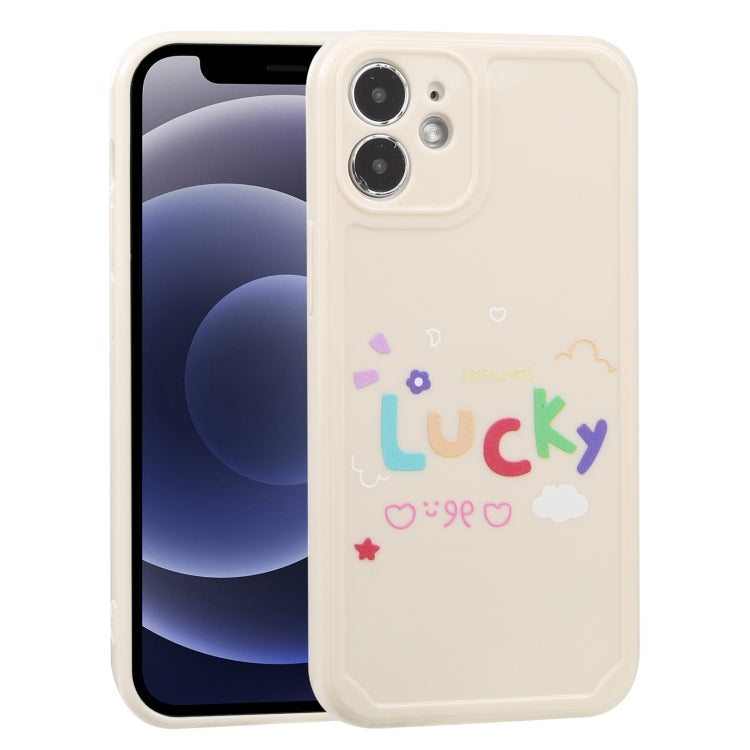 For iPhone 12 mini Lucky Letters TPU Soft Shockproof Case