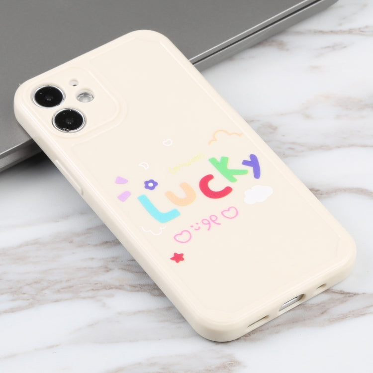 For iPhone 12 mini Lucky Letters TPU Soft Shockproof Case