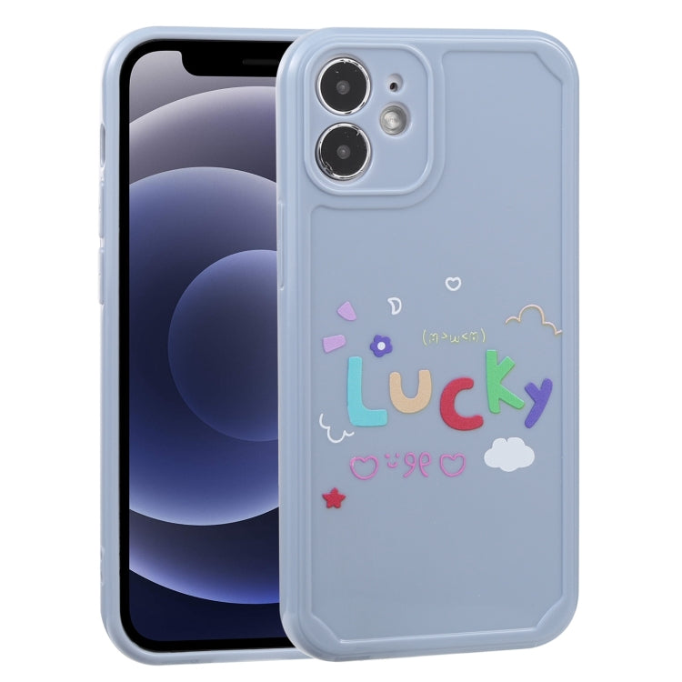 For iPhone 12 mini Lucky Letters TPU Soft Shockproof Case